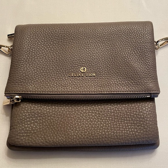 Celine Dion Collection taupe leather crossbody bag - Picture 10 of 16